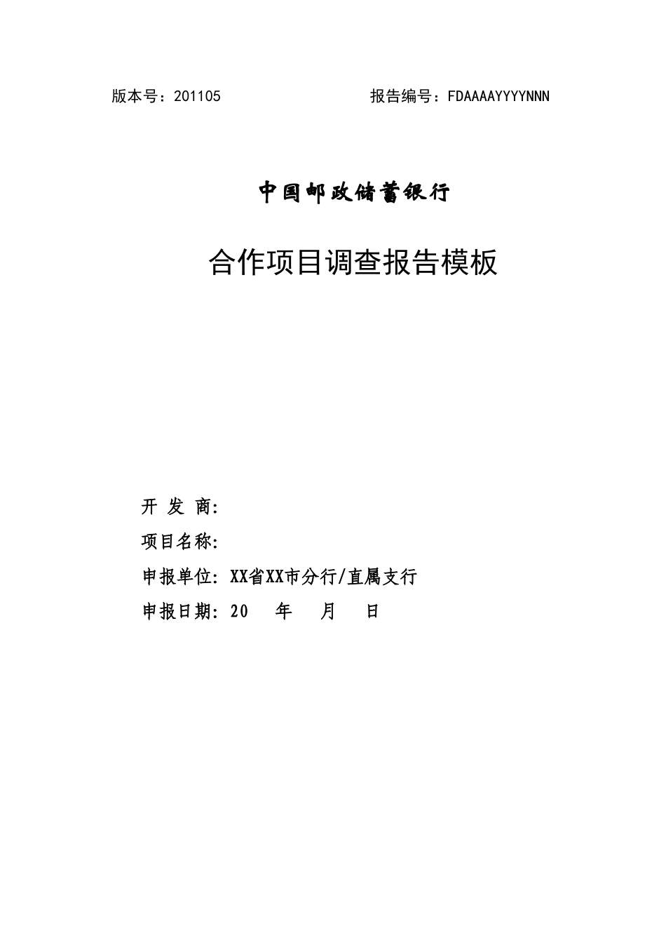 合作项目调查报告模板_第1页