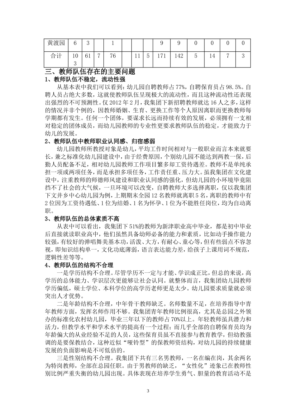 华幼集团教师队伍建设调研_第3页