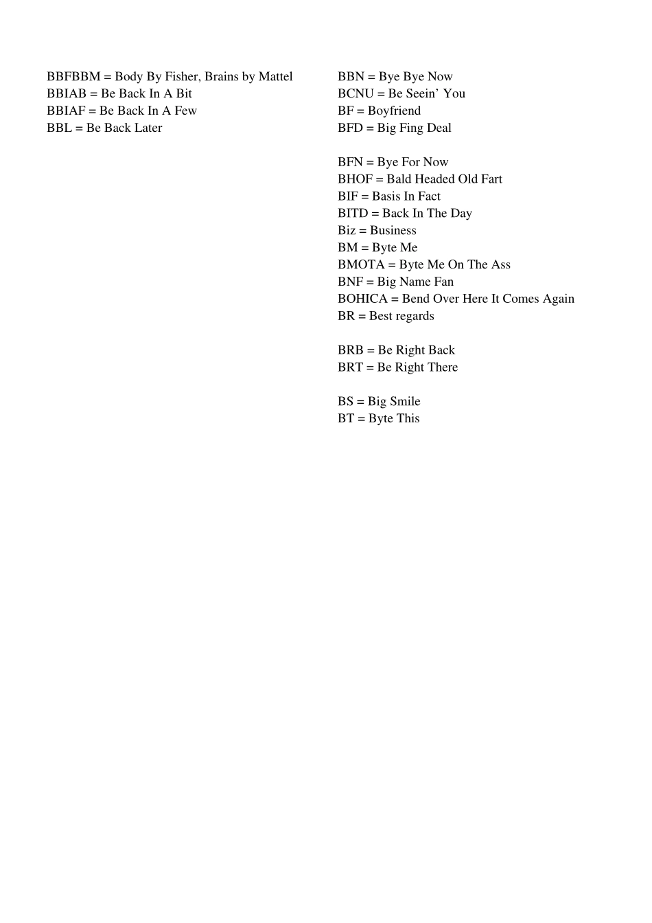 和老外聊天、发邮件常用英语缩写_第3页