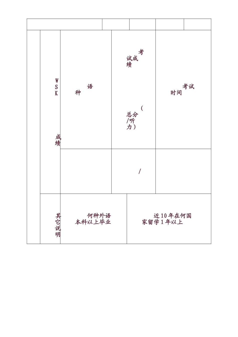 华中科技大学教师国家公派出国留学申请表_第2页
