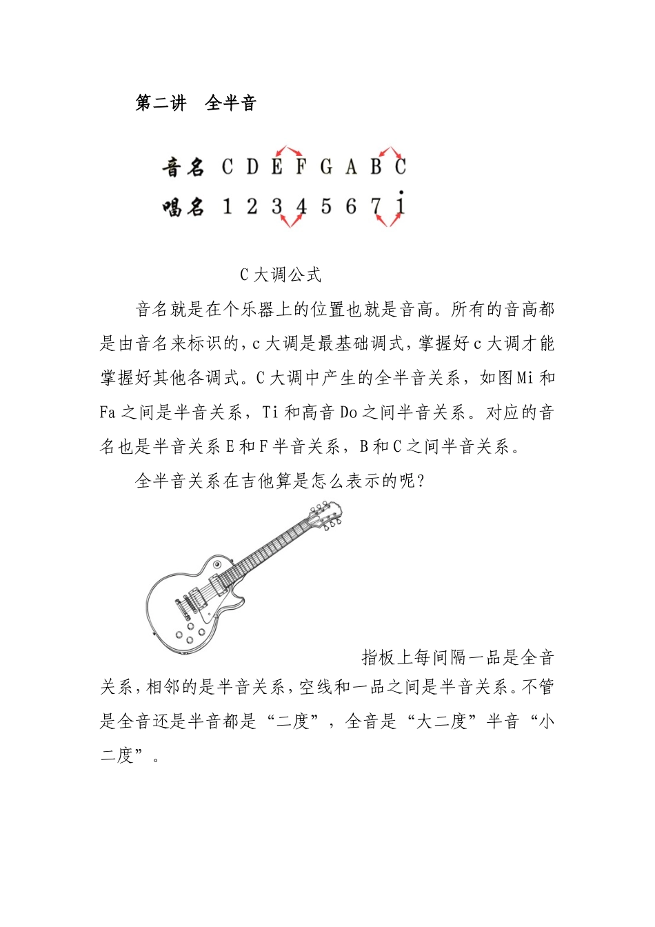吉他乐理基础知识大全_第2页