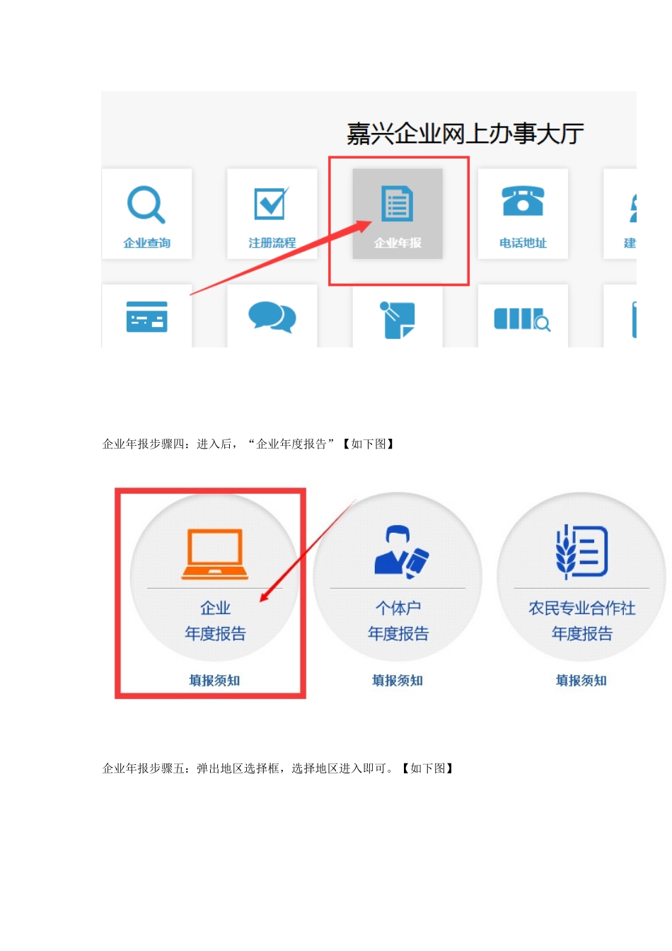 嘉兴工商局营业执照年检网上申报流程(最新版)_第3页