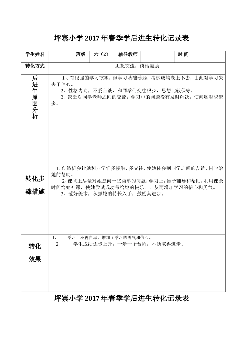 后进生转化记录表(同名16746)_第1页