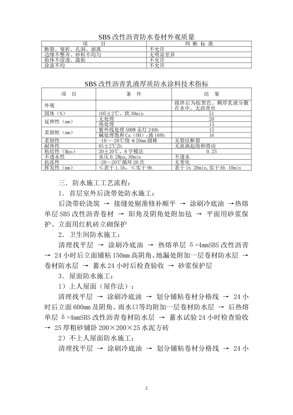 卷材防水工程施工方案_第2页