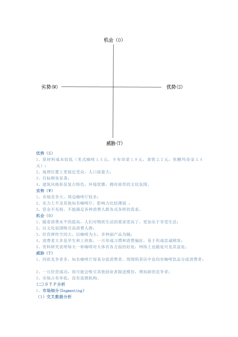 咖啡厅项目评估报告_第2页