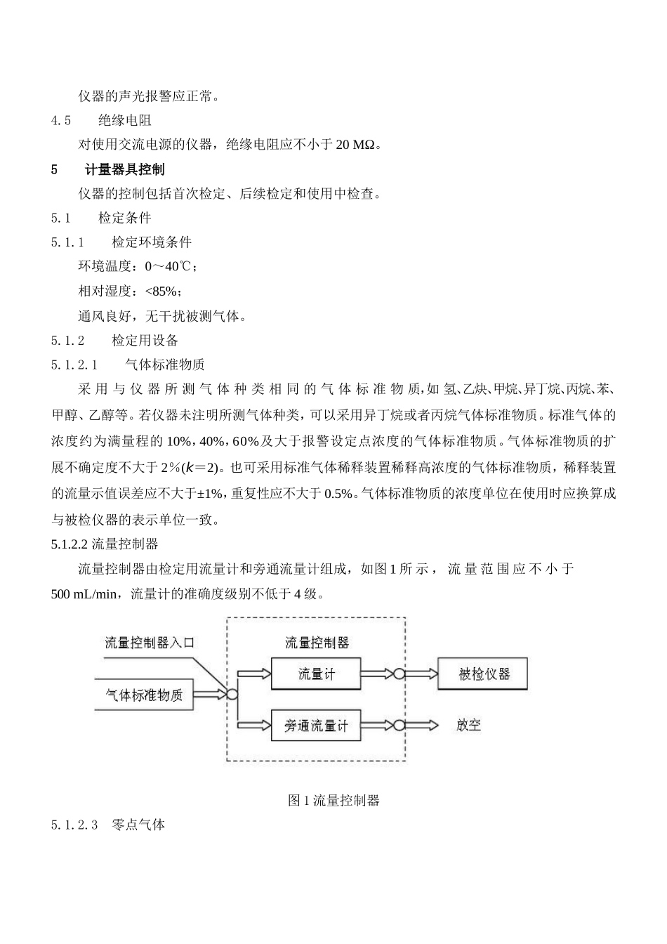 可燃气体检测报警器校验规程_第2页