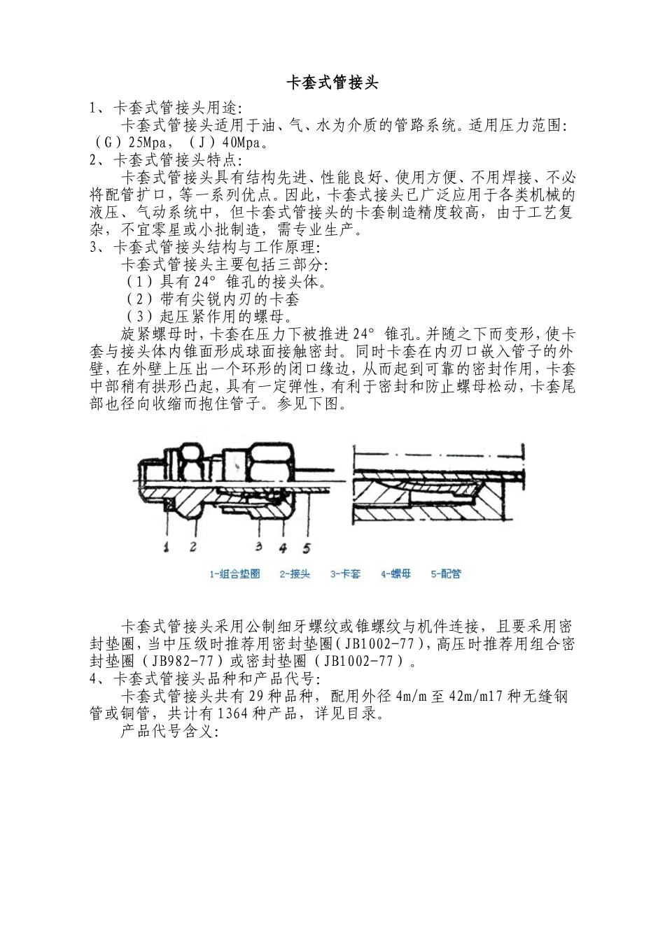 卡套式管接头介绍_第1页