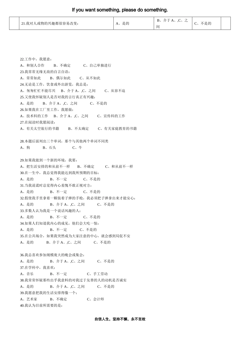 卡特尔16PF人格特征量表_第2页