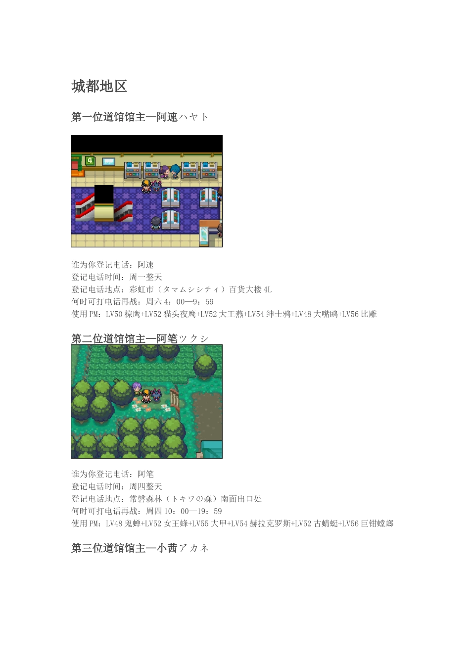 口袋妖怪魂银道馆再战_第2页