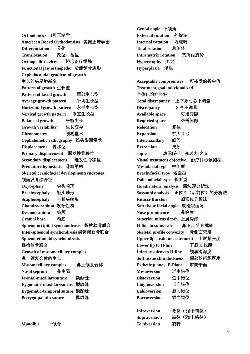 口腔正畸学单词_第2页