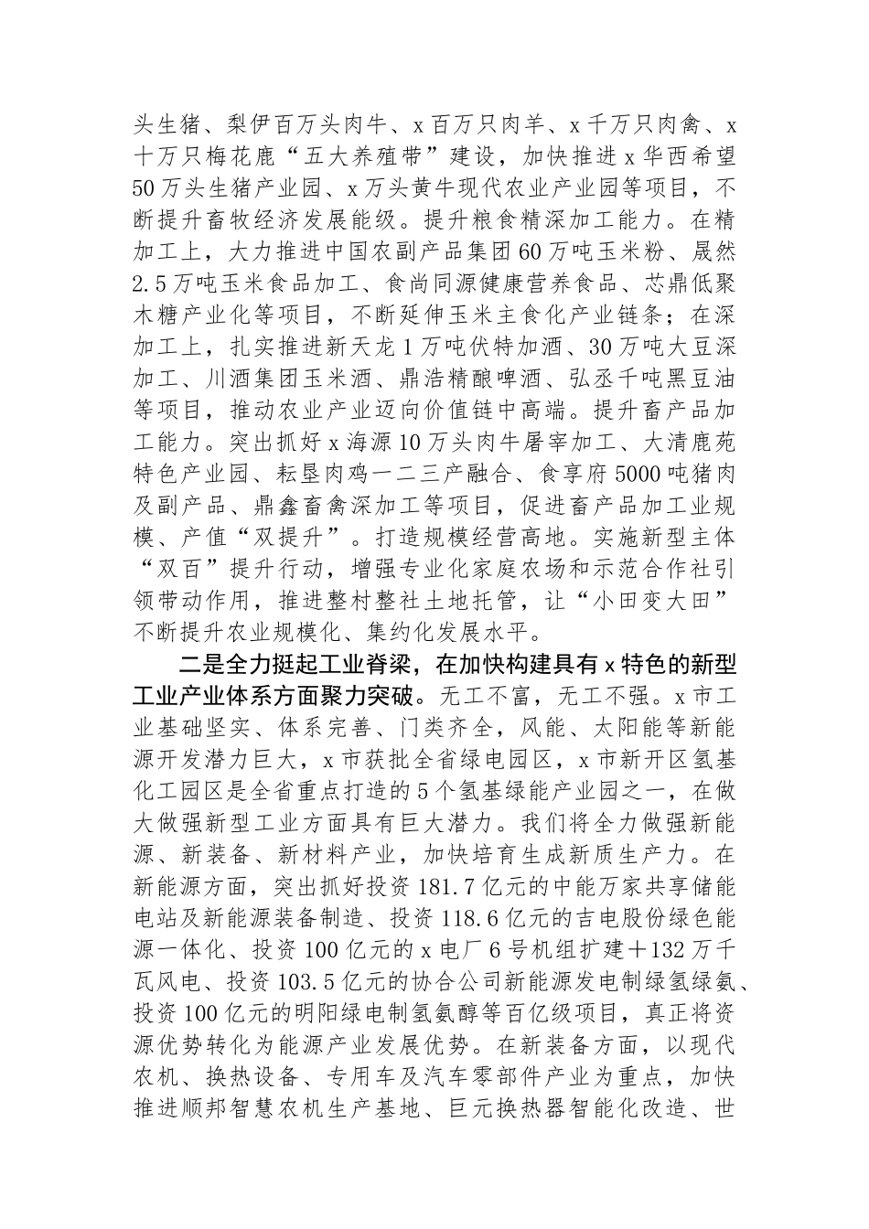 在2024年市州党委书记座谈会上的汇报发言_第2页