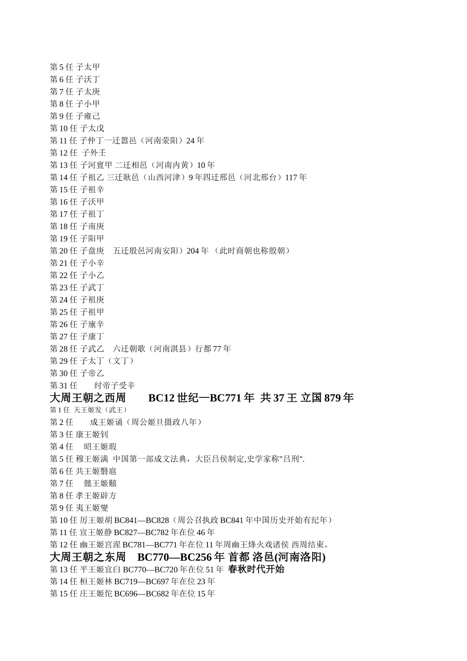 历朝历代皇帝列表_第2页
