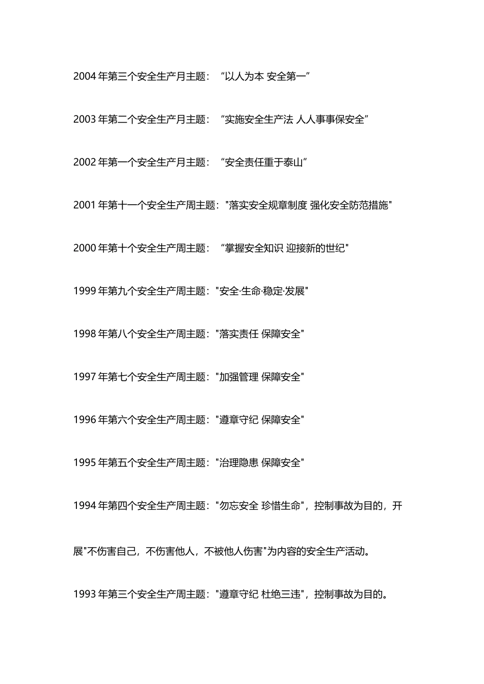 历年安全生产月活动主题_第2页