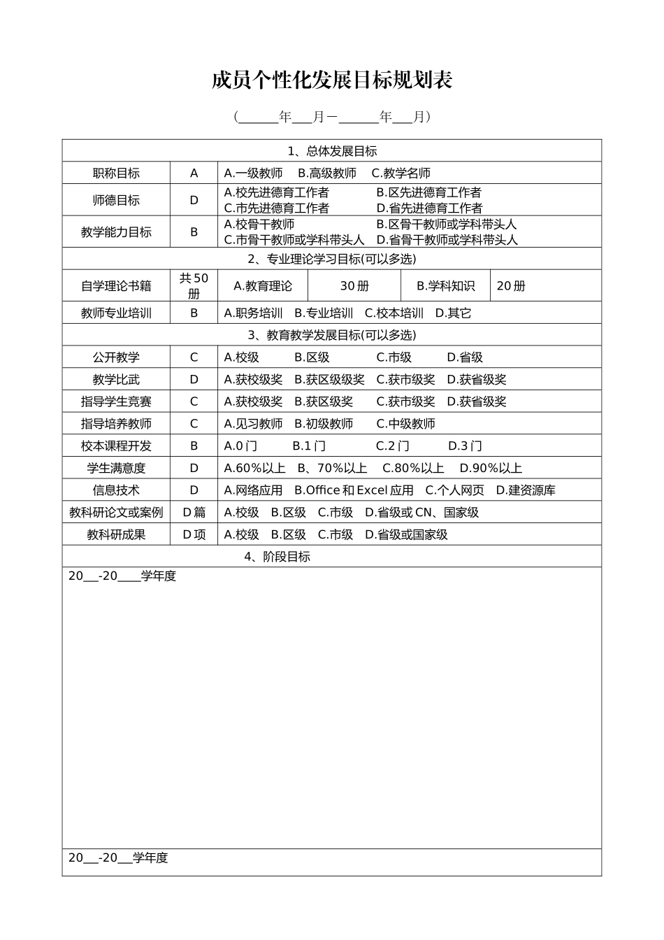 名师工作室个人发展档案模板_第3页