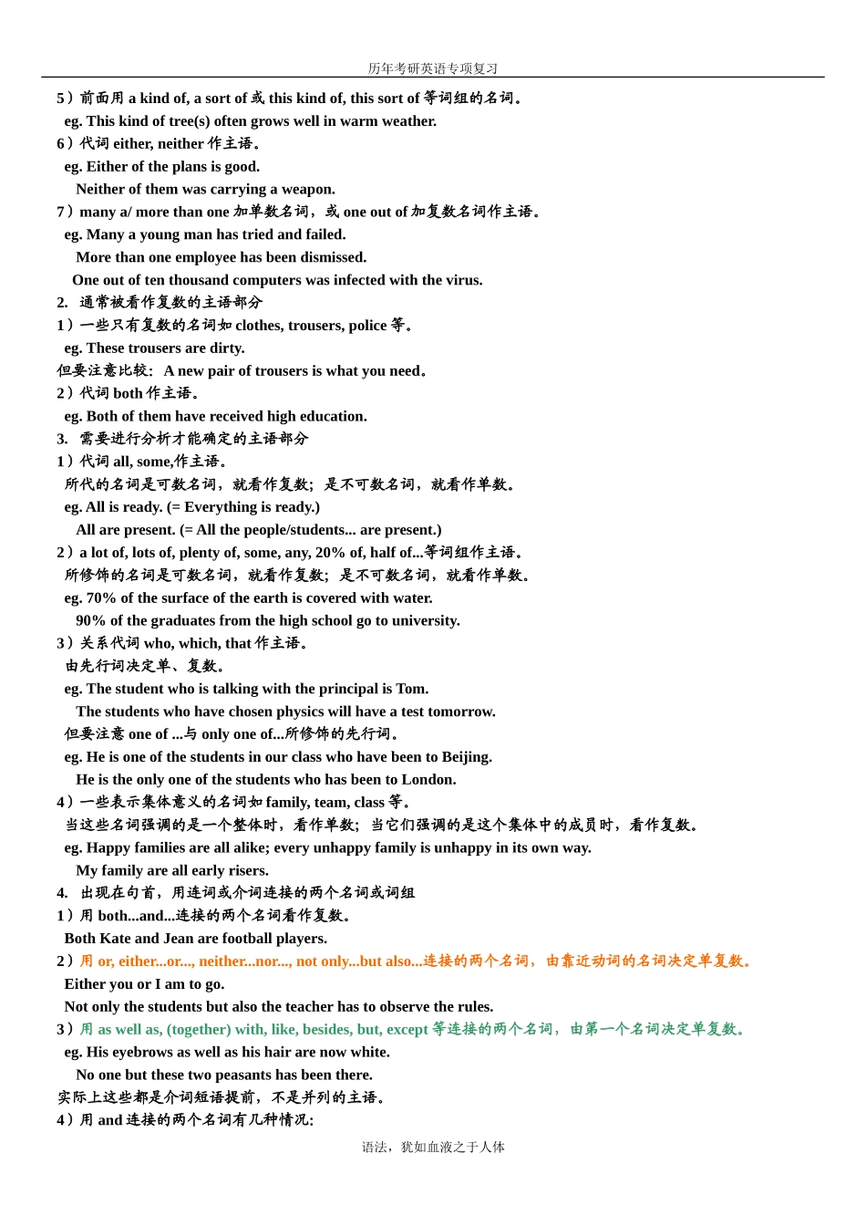 历年考研英语语法完全版归纳_第2页