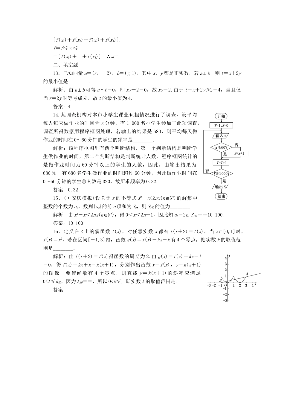 高考数二轮专题突破 第3部分 专题一 第1讲 “12＋4”提速专练卷(三)（以真题和模拟题为例） 理_第3页