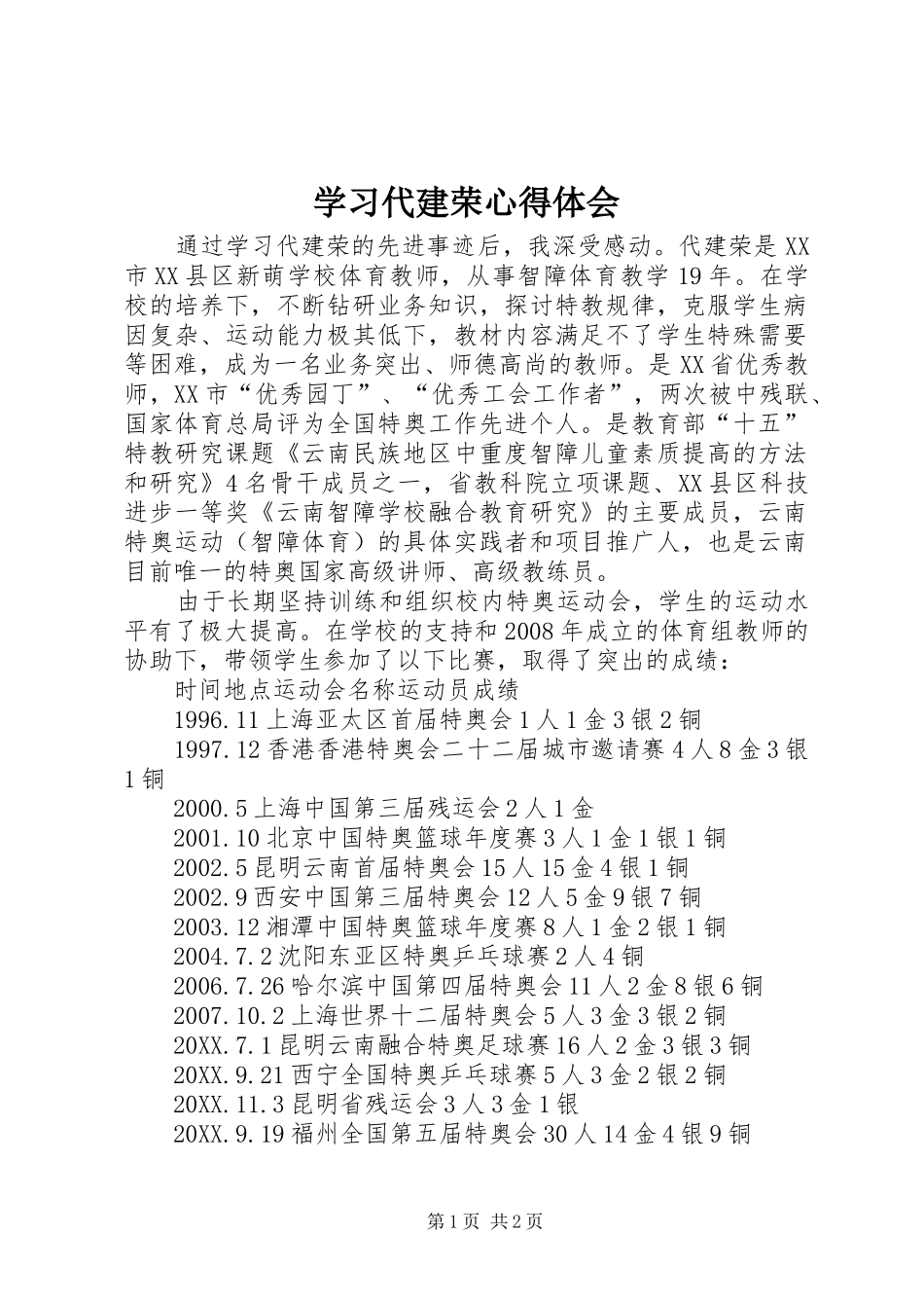 2024年学习代建荣心得体会_第1页