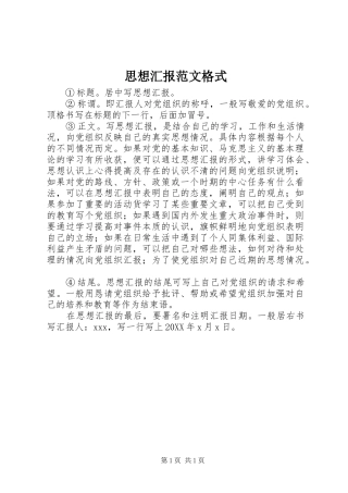 2024年思想汇报范文格式