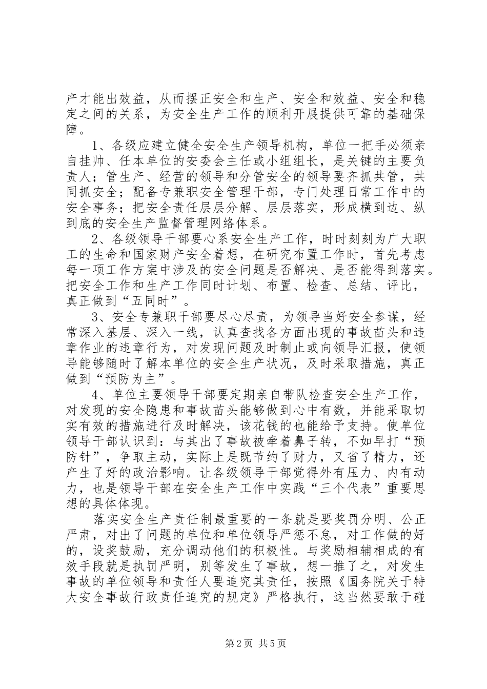 2024年谈安全生产工作严在监督重在落实_第2页