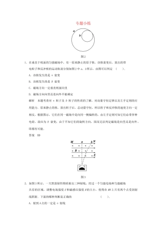 高中物理 专题小练5 新人教版选修3-5