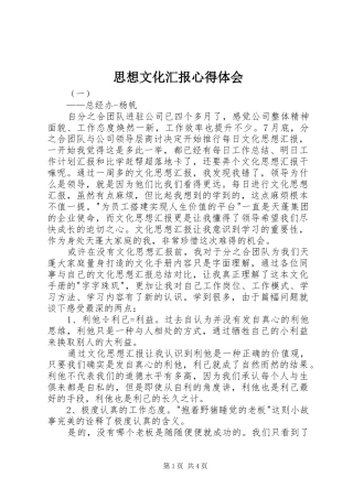 2024年思想文化汇报心得体会