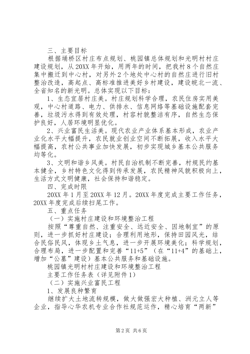2024年桃园镇光明村美好乡村建设实施方案_第2页