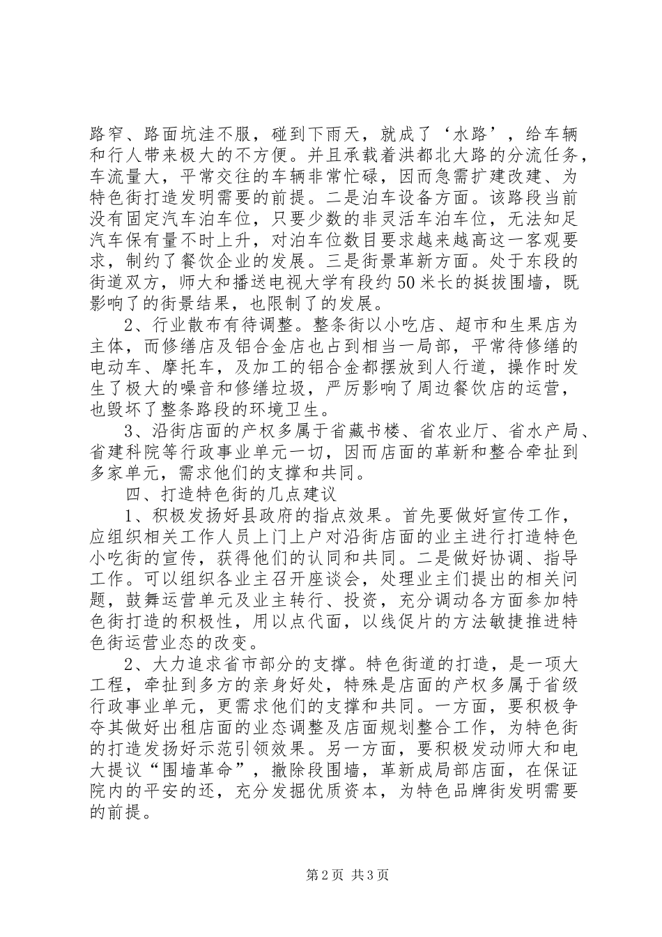 2024年特色街改造经验交流材料_第2页