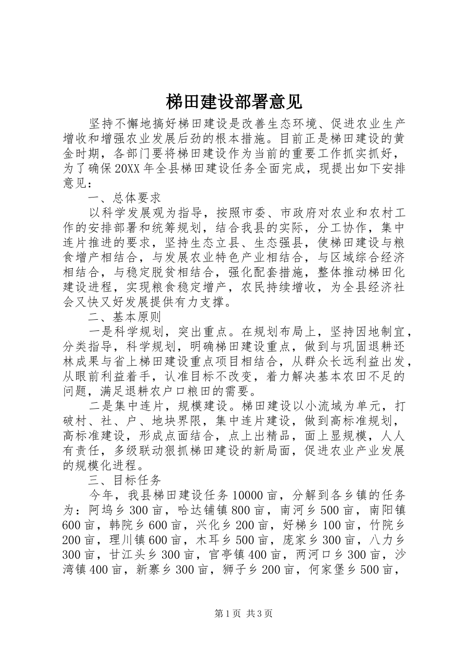 2024年梯田建设部署意见_第1页