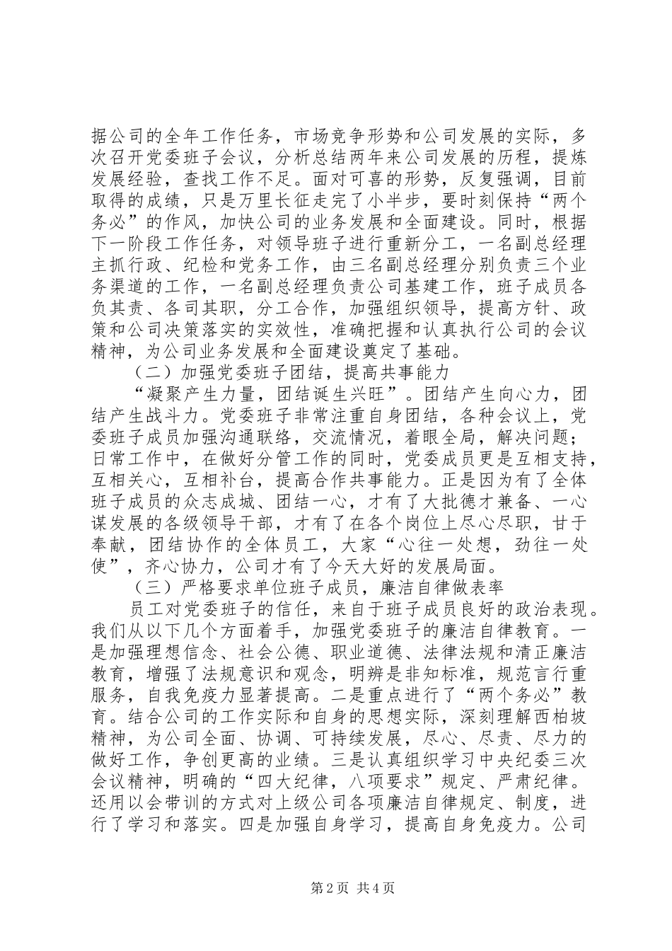 2024年提高执政与执行能力情况汇报提纲_第2页