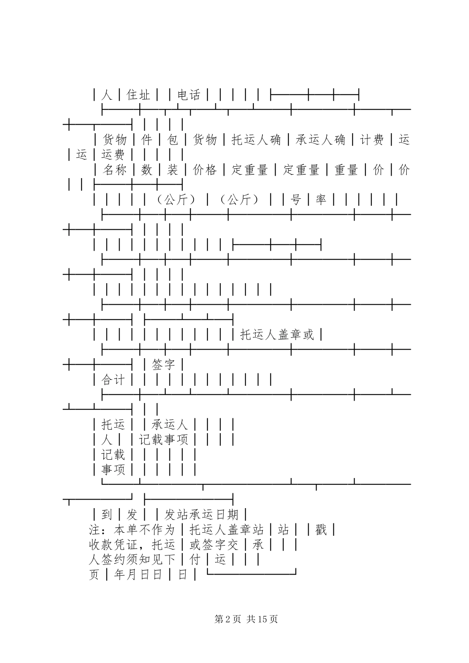 2024年铁路局货物运单_第2页