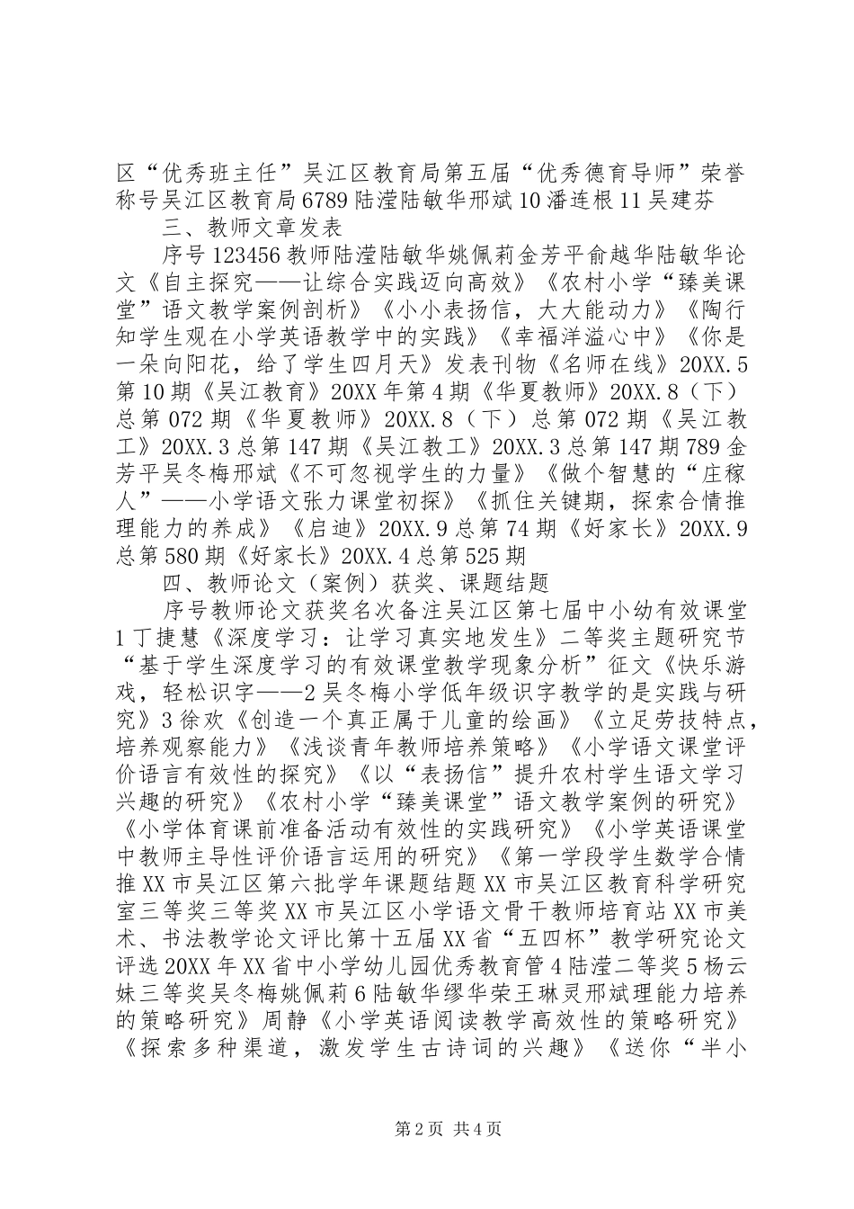 2024年铜罗小学教育教学成果简报_第2页