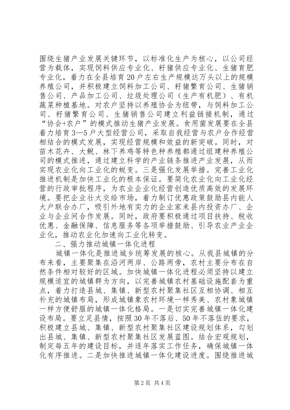 2024年统筹城乡发展经验交流_第2页