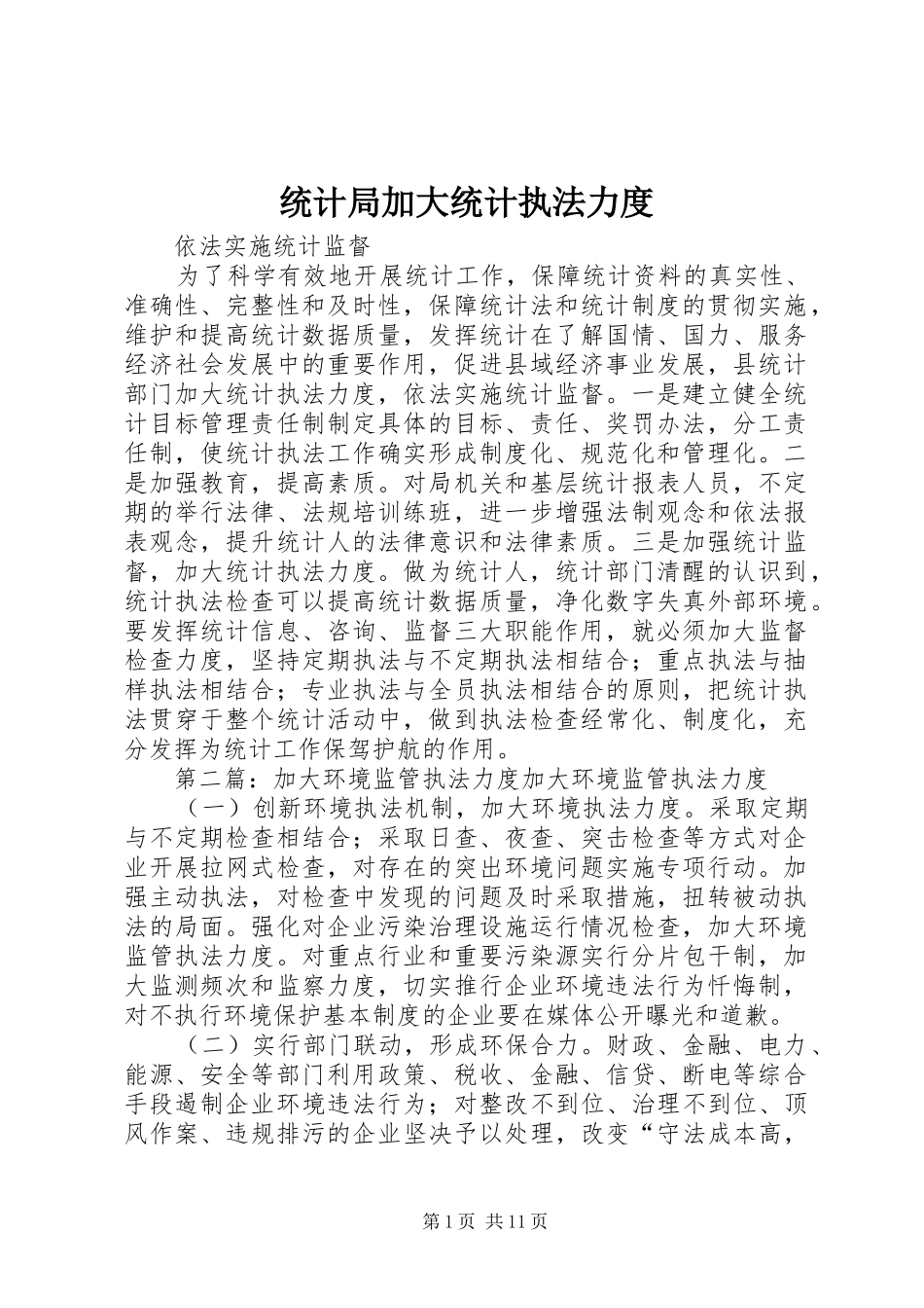 2024年统计局加大统计执法力度_第1页