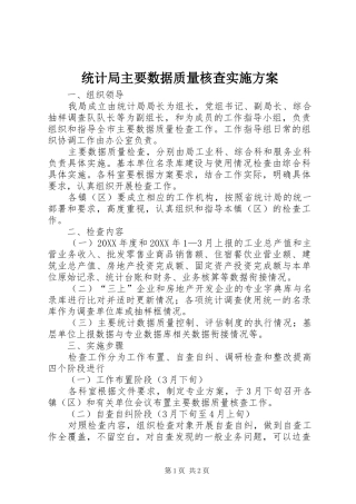 2024年统计局主要数据质量核查实施方案