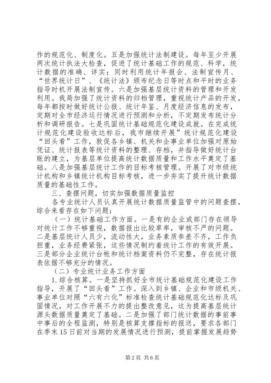 2024年统计数据质量巩固提升总结_第2页