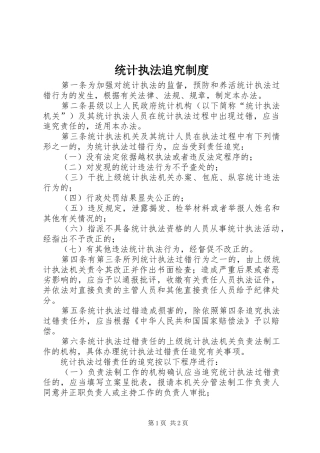 2024年统计执法追究制度