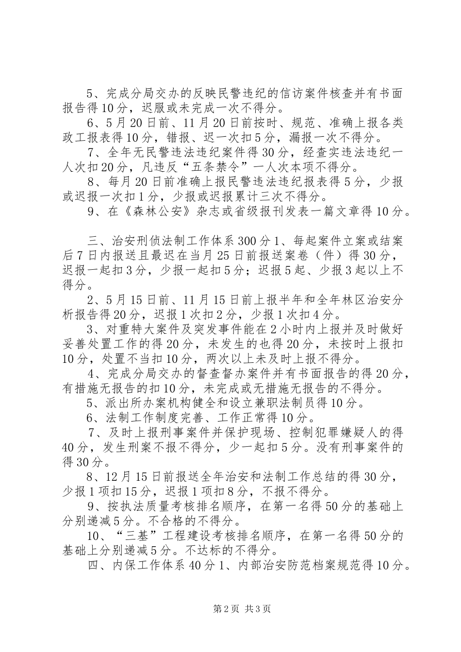 2024年太行山分局派出所考核办法_第2页