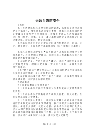 2024年天顶乡消防安全