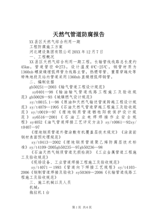 2024年天然气管道防腐报告