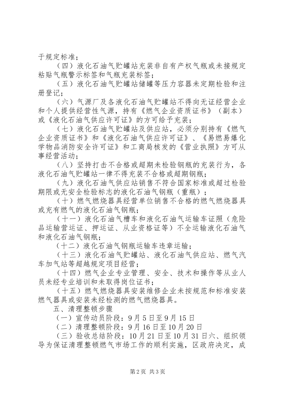 2024年天燃气市场清理整顿工作方案_第2页