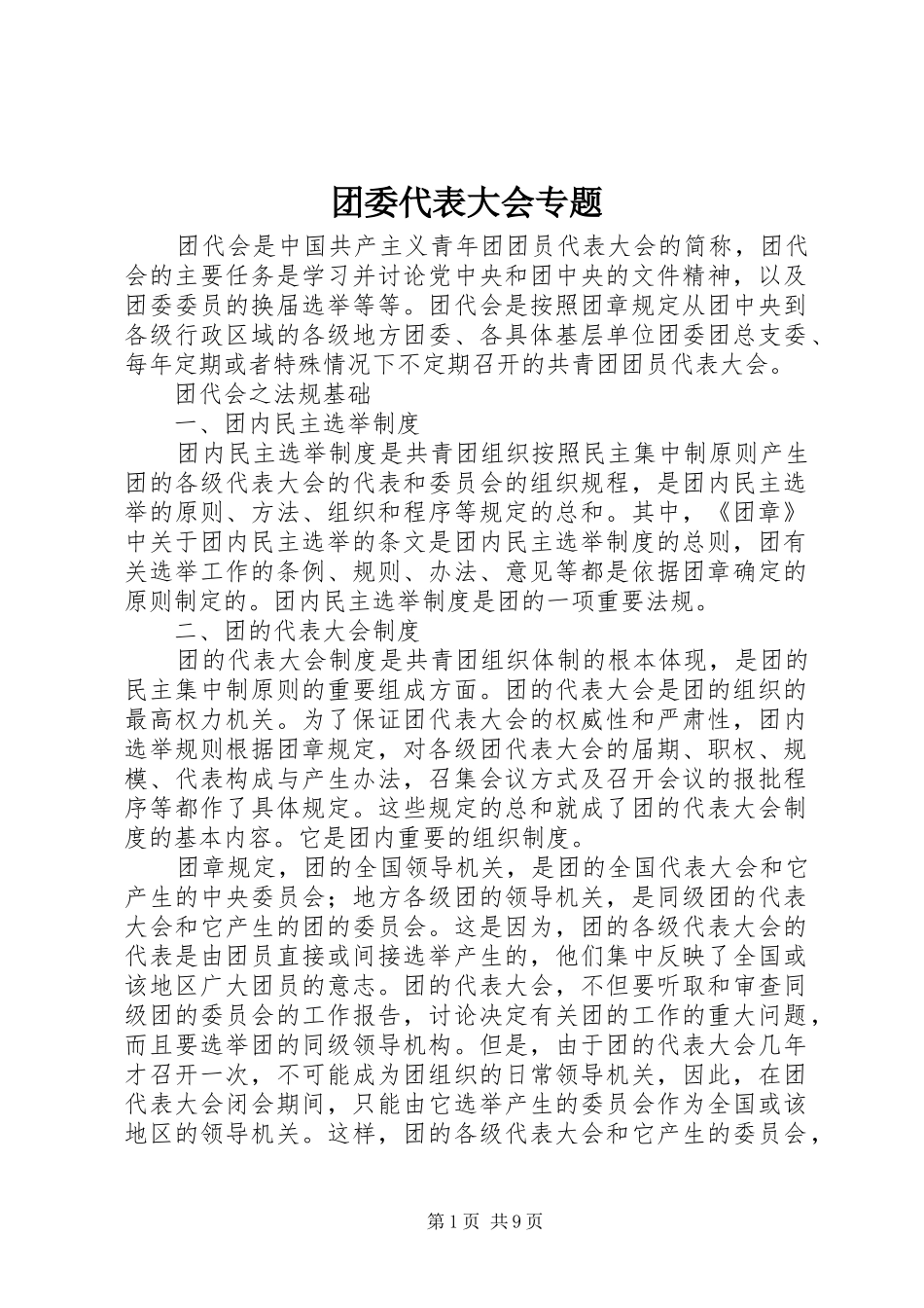 2024年团委代表大会专题_第1页