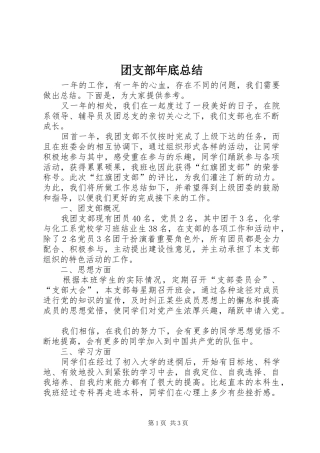 2024年团支部年底总结