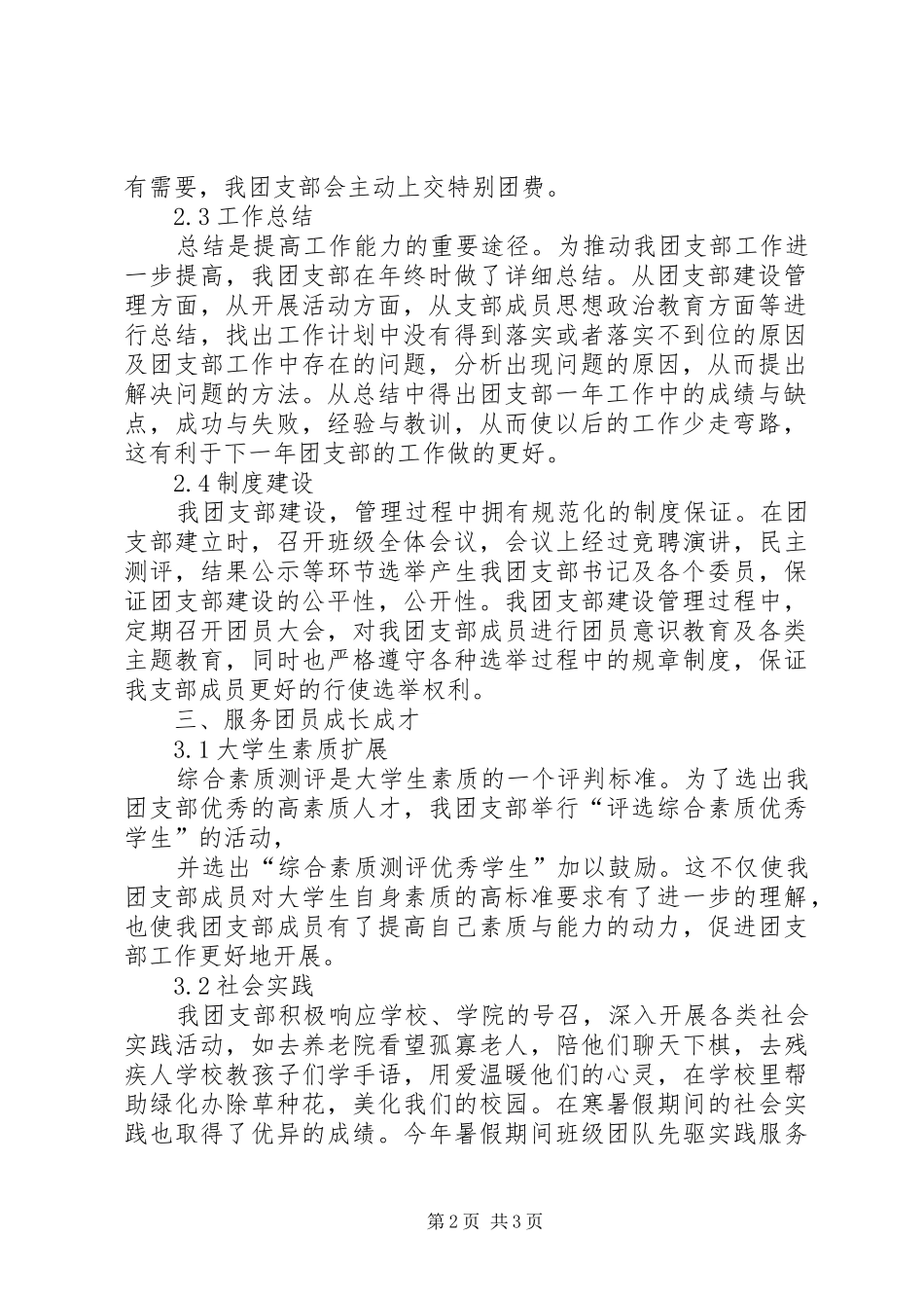 2024年团支部自评报告_第2页