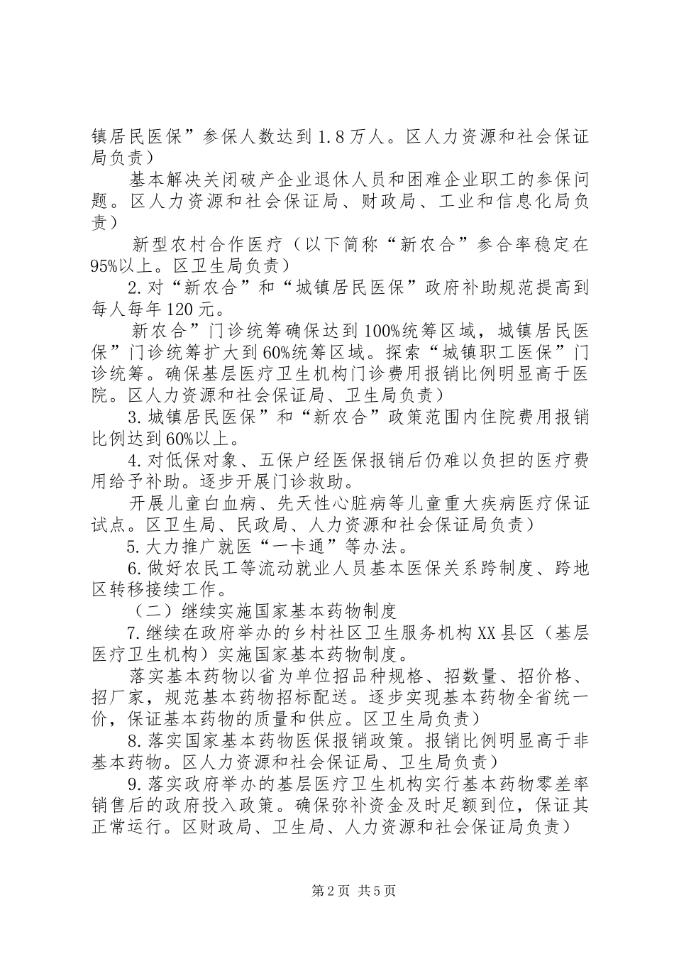 2024年医药卫生整治工作安排_第2页