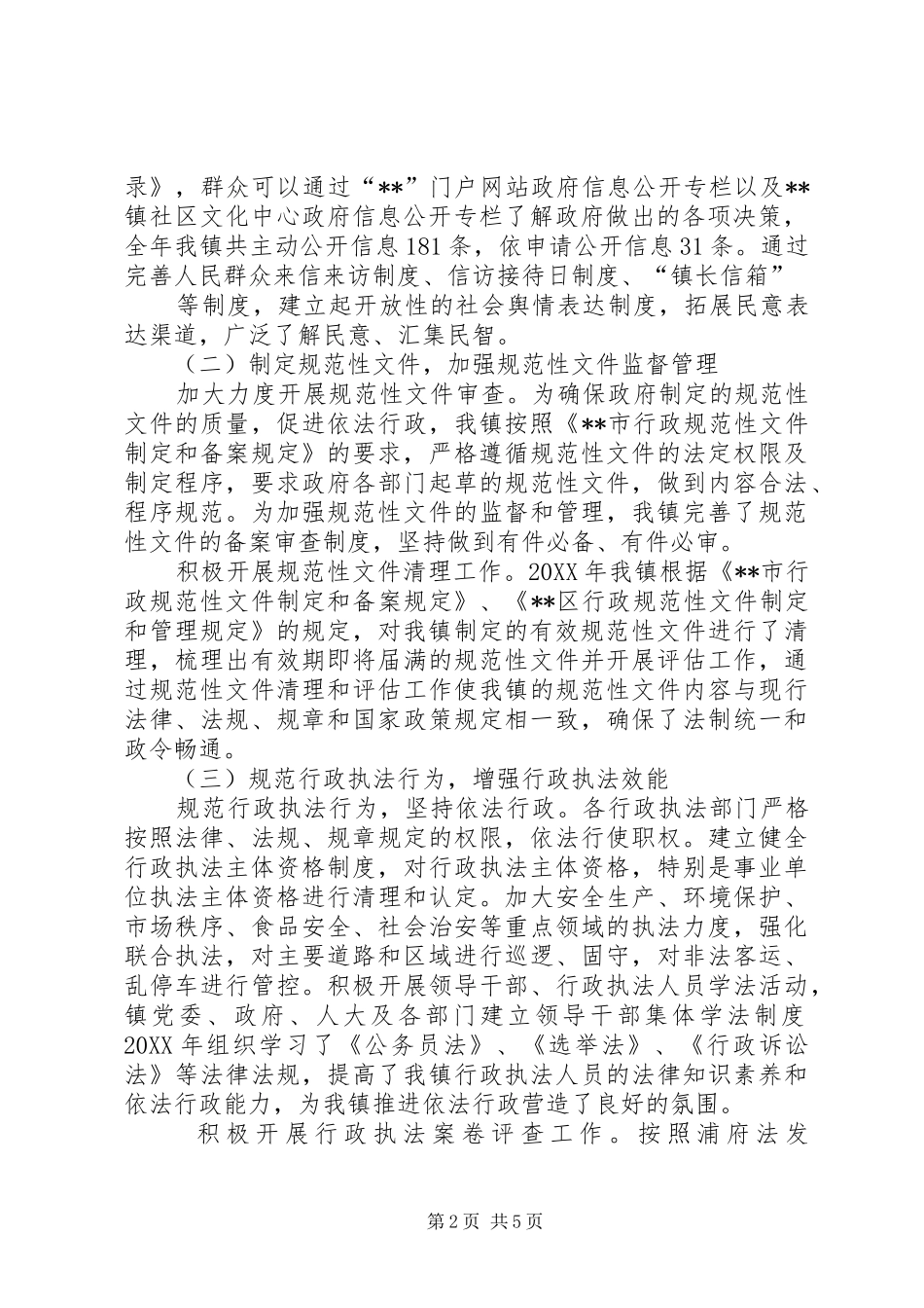 2024年依法行政年度工作报告_第2页