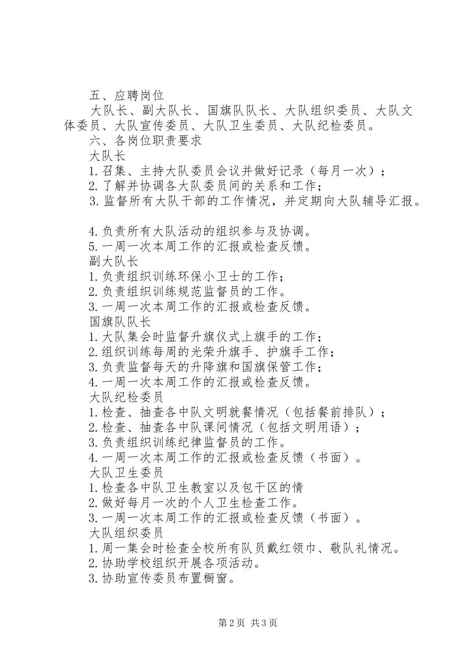 2024年学校大队干部竞选方案_第2页