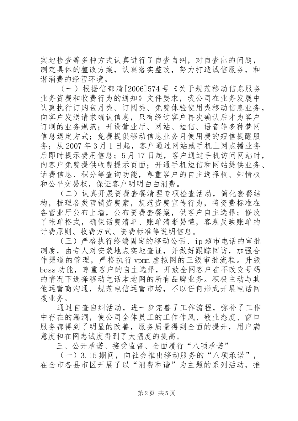 2024年移动公司消费活动汇报材料_第2页