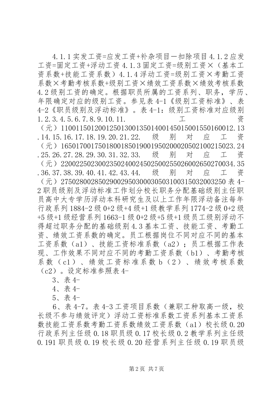 2024年学校工资制度标准_第2页