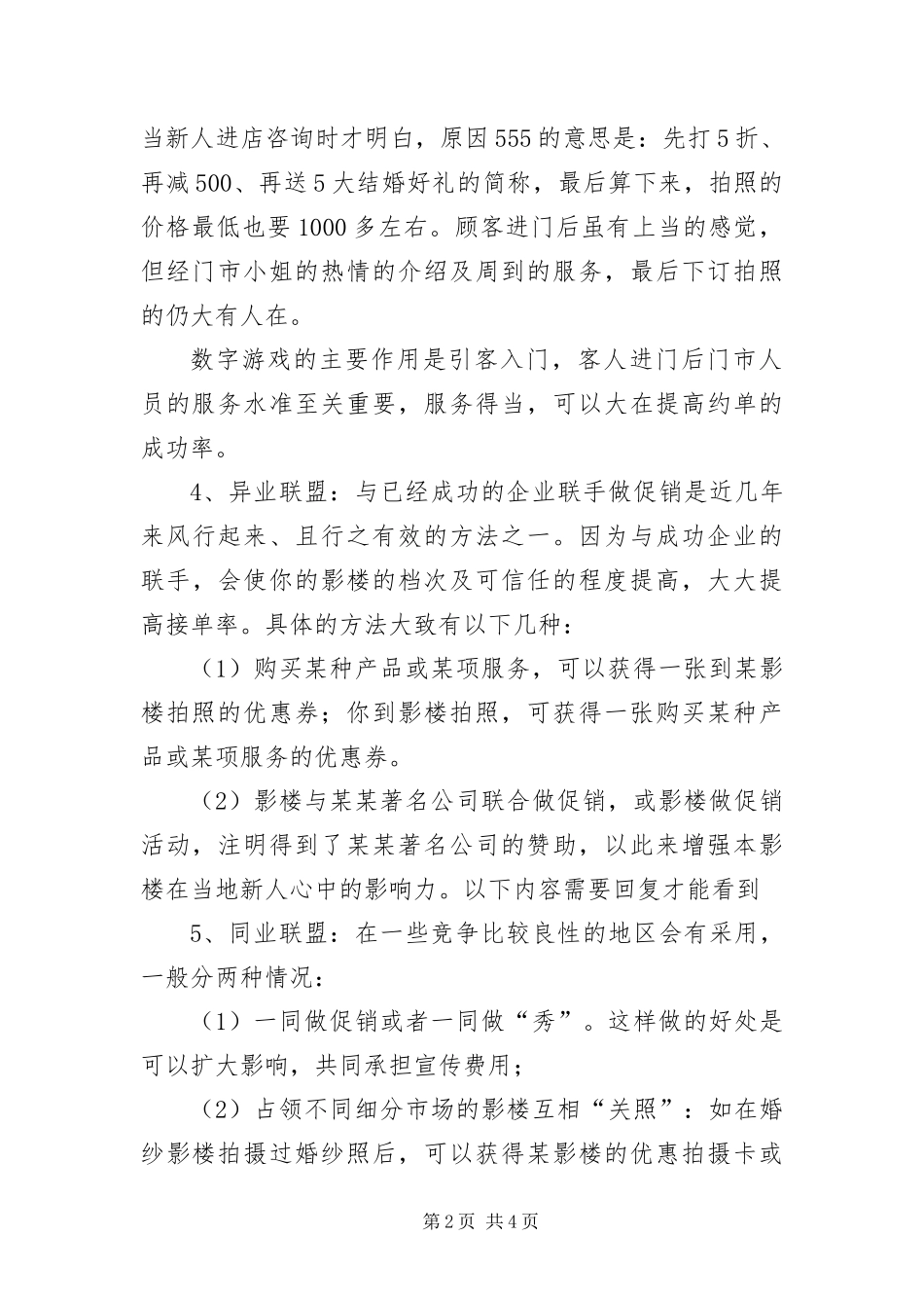 2024年影楼营销策划方案_第2页