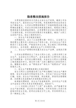 2024年隐患整改措施报告